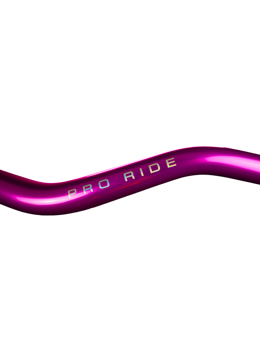 Guidon full rose et holographique gros diamètre KRM Pro Ride avec mousse