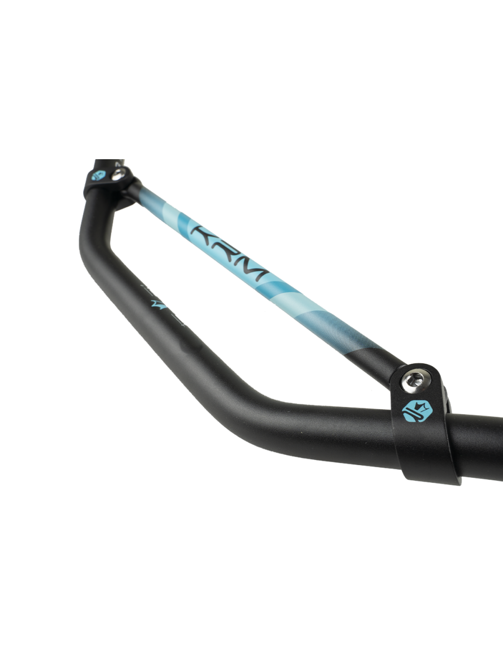 Guidon Noir Turquoise Avec Barre Krm Pro Ride Sans Mousse D Faut D Aspect